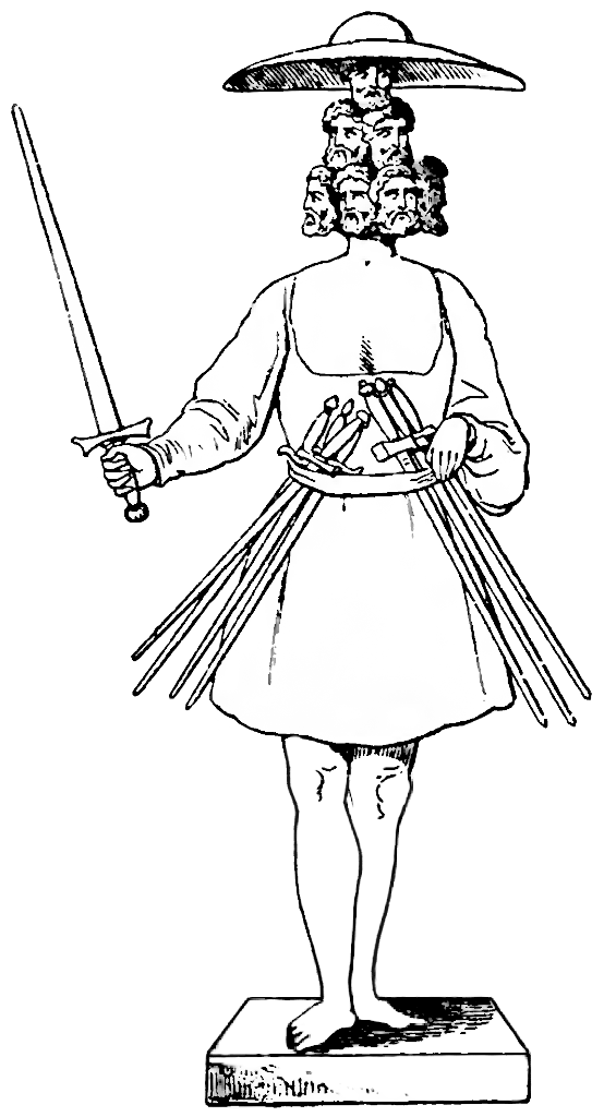 Wyobrażenie Rugiewita autorstwa Adolfa Bastiana, 1888